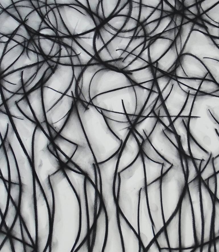 Original Abstract Expressionism Abstract Drawing by Kevin Jones