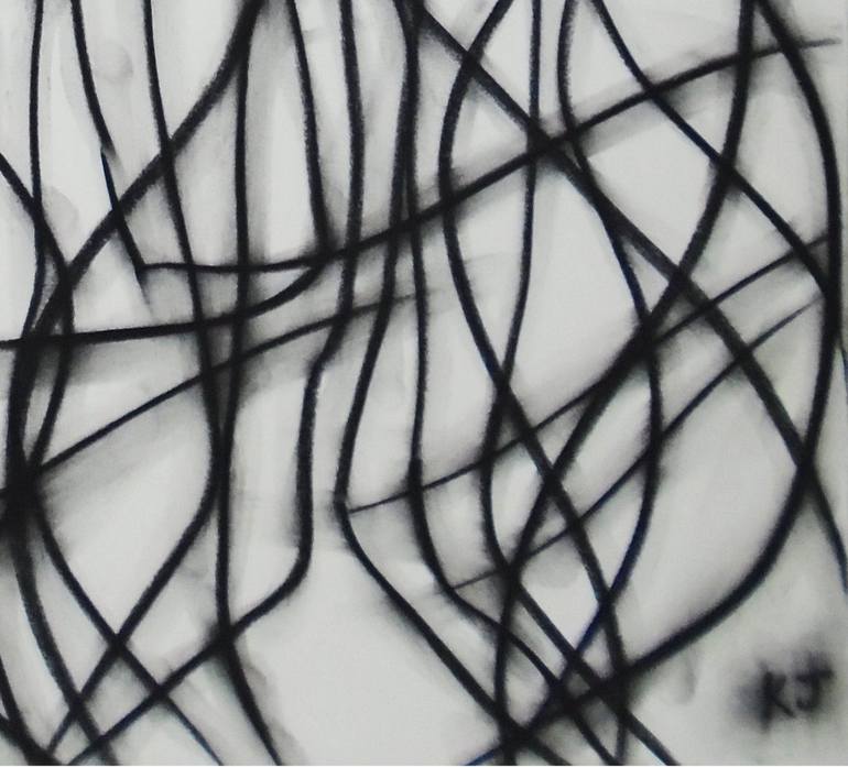 Original Abstract Expressionism Abstract Drawing by Kevin Jones