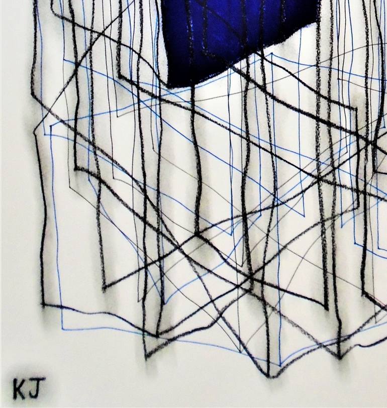 Original Abstract Expressionism Abstract Drawing by Kevin Jones