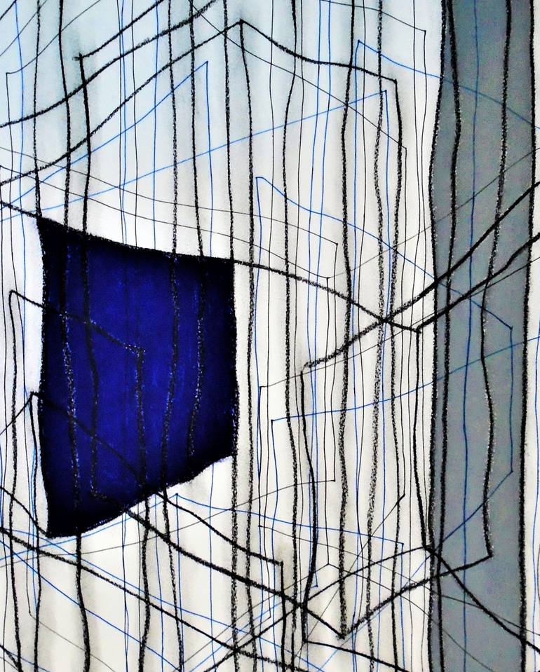 Original Abstract Expressionism Abstract Drawing by Kevin Jones