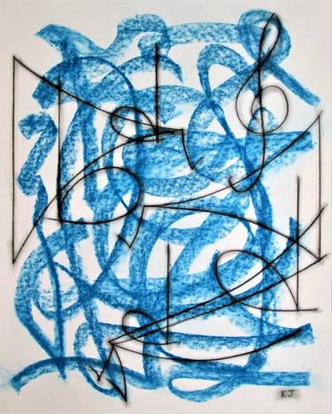 Original Abstract Expressionism Abstract Drawings by Kevin Jones