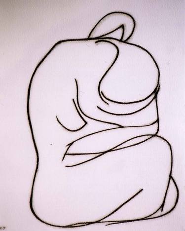 Original Figurative Nude Drawings by Kevin Jones