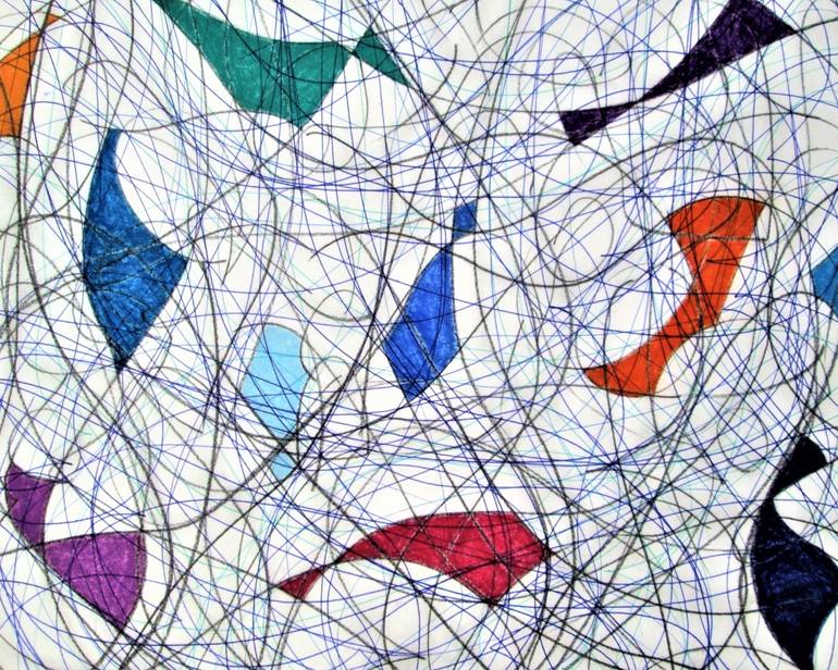 Original Abstract Expressionism Abstract Mixed Media by Kevin Jones
