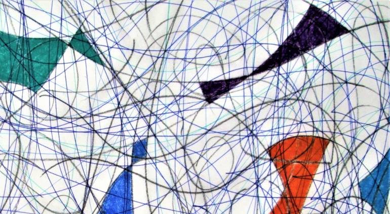 Original Abstract Expressionism Abstract Mixed Media by Kevin Jones