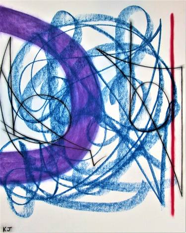 Original Abstract Expressionism Abstract Drawings by Kevin Jones