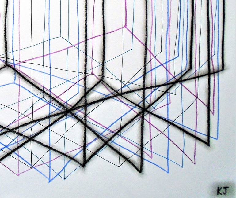 Original Expressionism Abstract Drawing by Kevin Jones