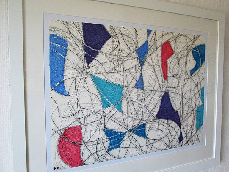 Original Abstract Expressionism Abstract Drawing by Kevin Jones