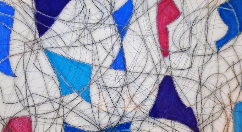 Original Abstract Expressionism Abstract Drawing by Kevin Jones