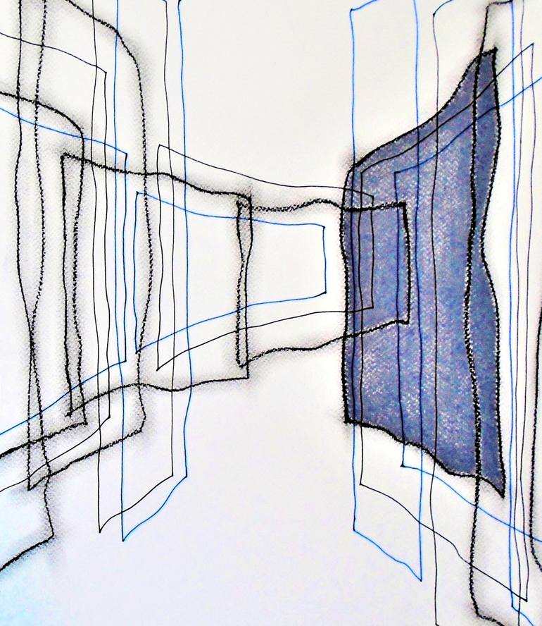 Original Abstract Expressionism Abstract Drawing by Kevin Jones
