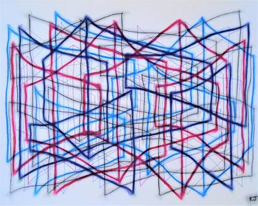 Original Expressionism Abstract Drawings by Kevin Jones