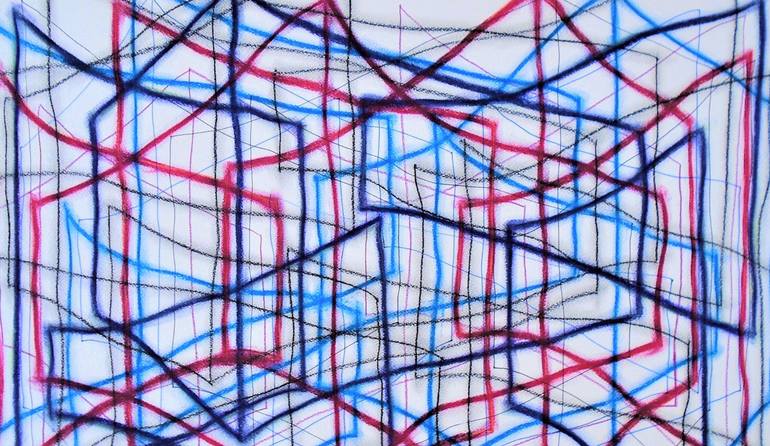 Original Expressionism Abstract Drawing by Kevin Jones