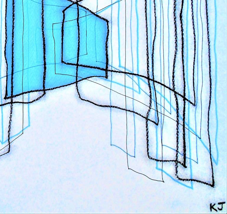 Original Abstract Expressionism Abstract Drawing by Kevin Jones