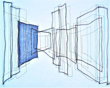 Original Abstract Expressionism Abstract Drawings by Kevin Jones