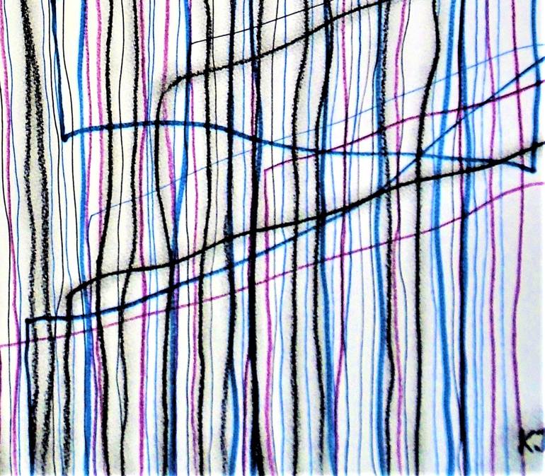 Original Expressionism Abstract Drawing by Kevin Jones