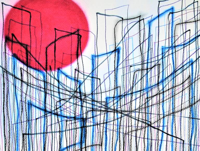 Original Abstract Expressionism Abstract Drawing by Kevin Jones