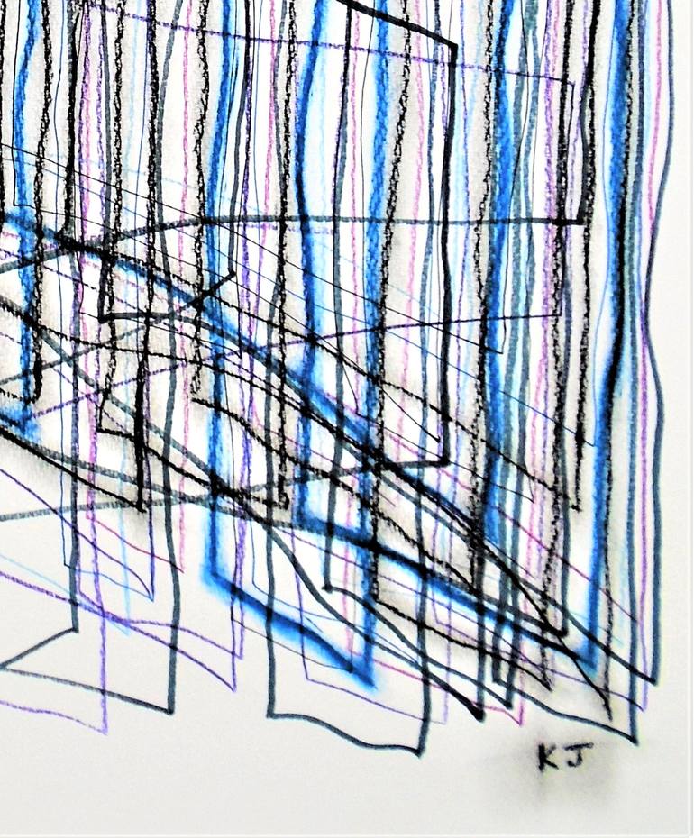 Original Abstract Expressionism Abstract Drawing by Kevin Jones