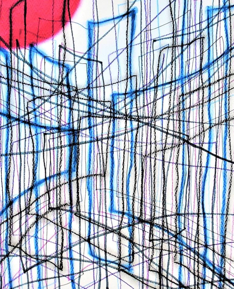 Original Abstract Expressionism Abstract Drawing by Kevin Jones
