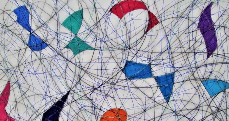 Original Abstract Expressionism Abstract Drawing by Kevin Jones
