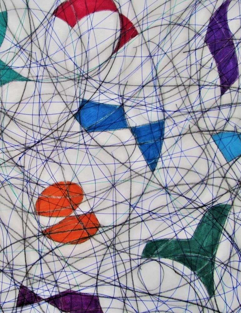 Original Abstract Expressionism Abstract Drawing by Kevin Jones