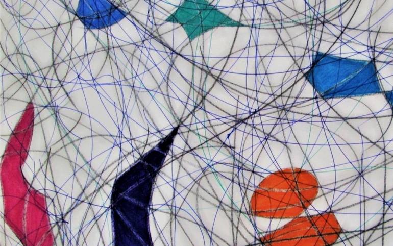 Original Abstract Expressionism Abstract Drawing by Kevin Jones