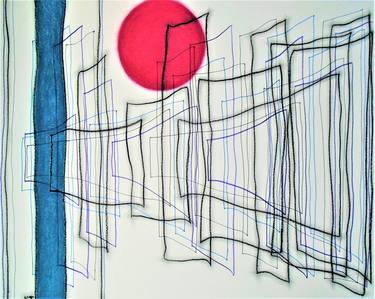 Original Expressionism Abstract Drawings by Kevin Jones