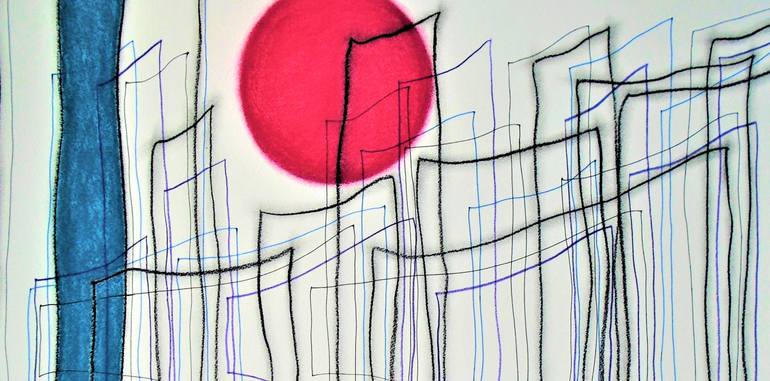 Original Expressionism Abstract Drawing by Kevin Jones