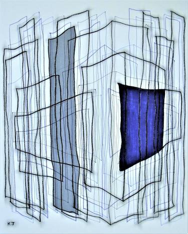Original Cubism Abstract Drawings by Kevin Jones