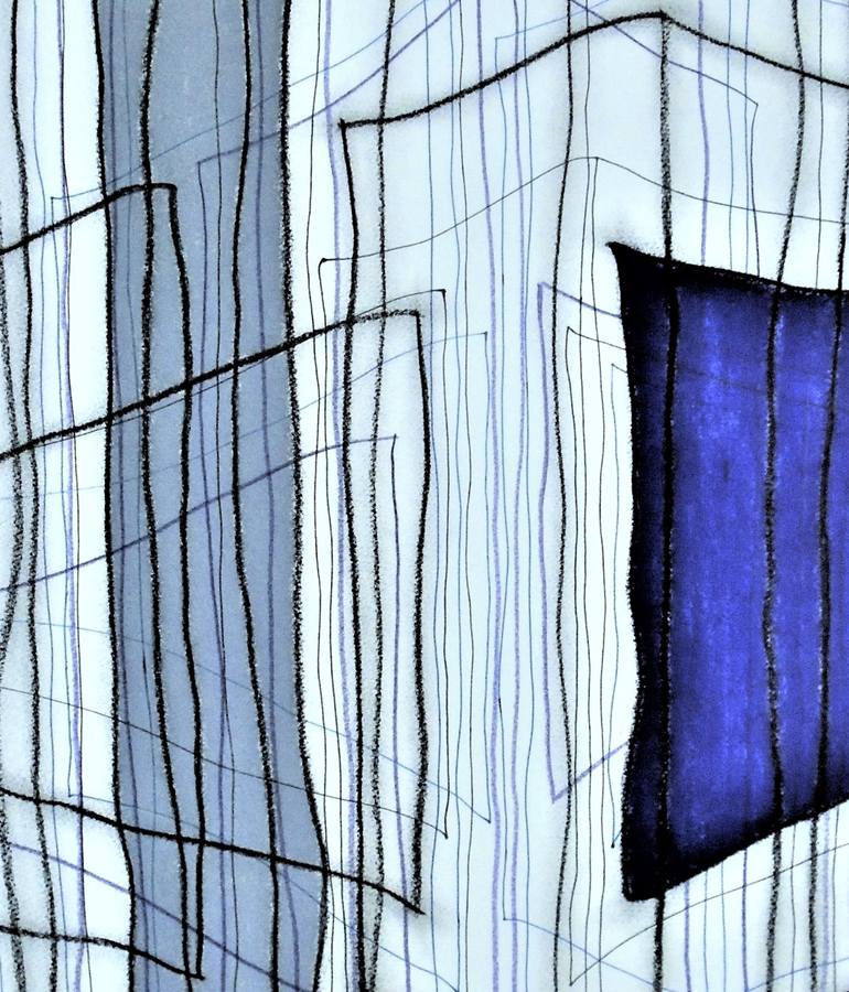 Original Cubism Abstract Drawing by Kevin Jones