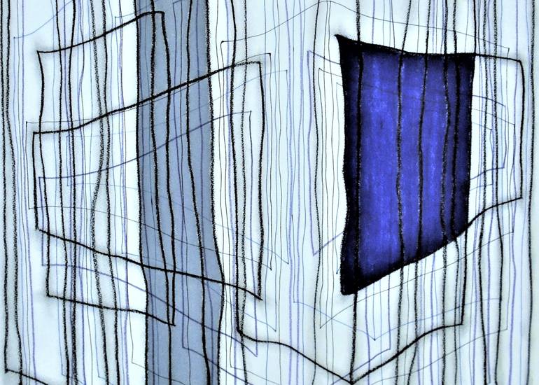 Original Cubism Abstract Drawing by Kevin Jones