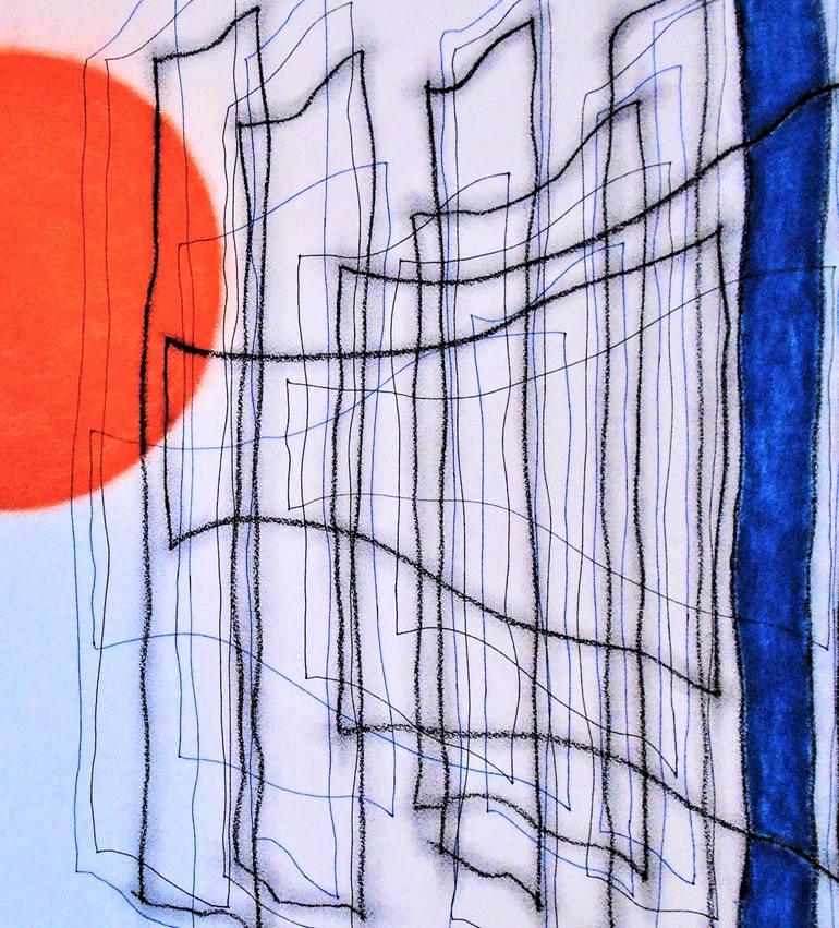 Original Abstract Expressionism Abstract Drawing by Kevin Jones