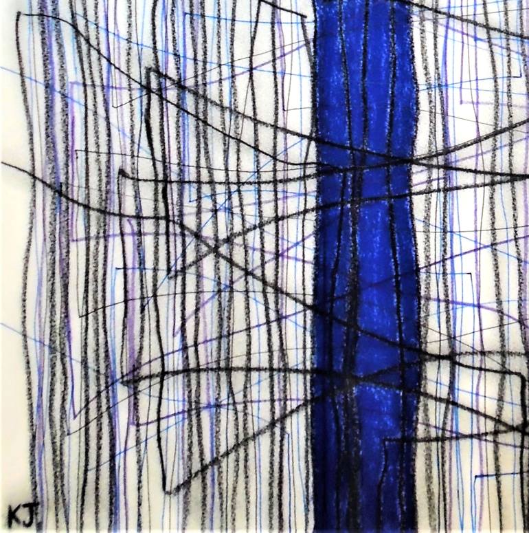 Original Expressionism Abstract Drawing by Kevin Jones