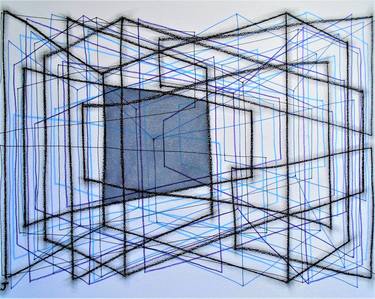 Original Cubism Abstract Drawings by Kevin Jones