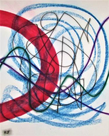 Original Abstract Expressionism Abstract Drawings by Kevin Jones