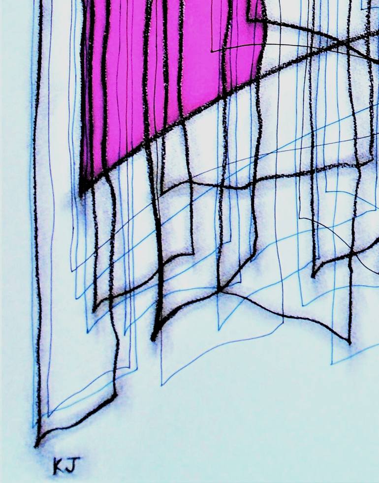 Original Expressionism Abstract Drawing by Kevin Jones