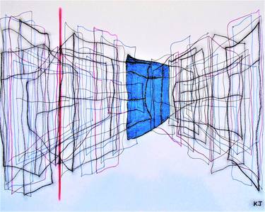 Original Expressionism Abstract Drawings by Kevin Jones