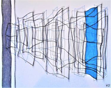 Blue and Grey Verticals No.3 thumb