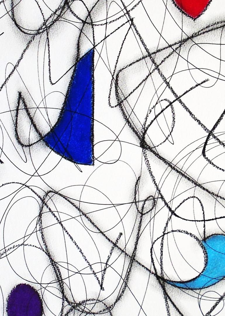 Original Expressionism Abstract Drawing by Kevin Jones