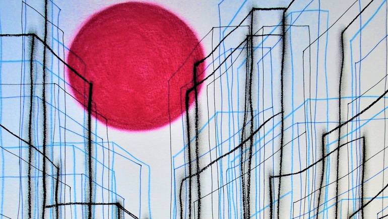 Original Expressionism Abstract Drawing by Kevin Jones