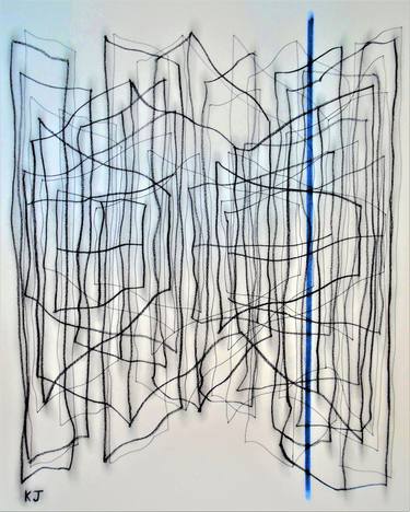 Original Expressionism Abstract Drawings by Kevin Jones