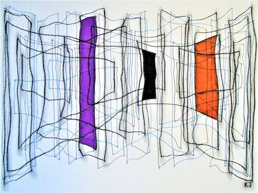 Original Minimalism Abstract Drawings by Kevin Jones