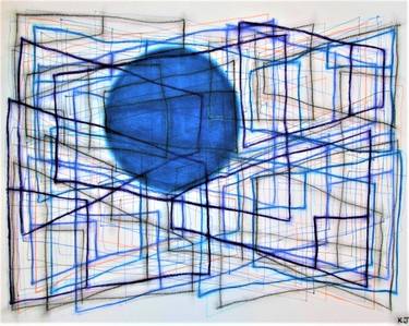 Original Expressionism Abstract Drawings by Kevin Jones