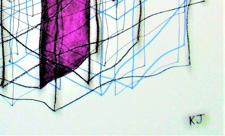 Original Minimalism Abstract Drawing by Kevin Jones