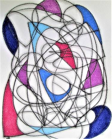 Original Abstract Expressionism Abstract Drawings by Kevin Jones