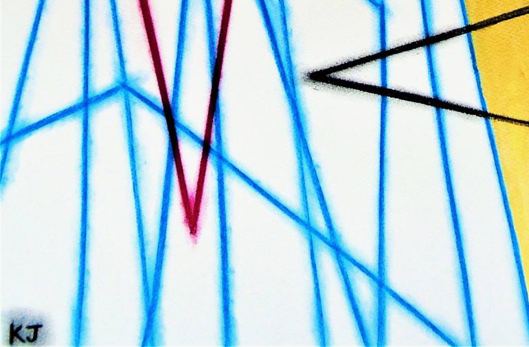 Original Cubism Abstract Painting by Kevin Jones