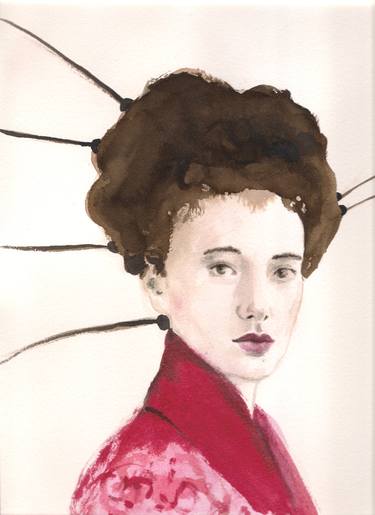 Original Women Drawings by Regine Kuschke