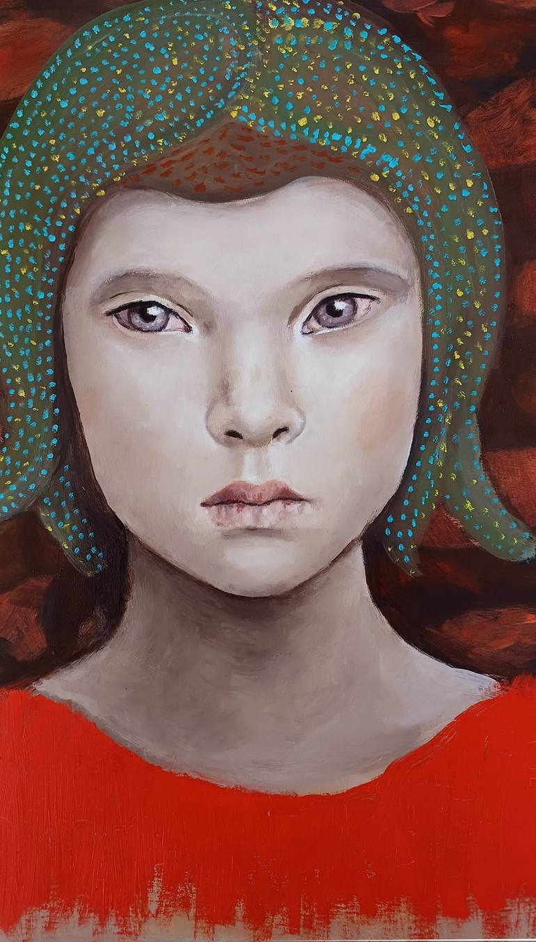 Original Contemporary Women Painting by Regine Kuschke