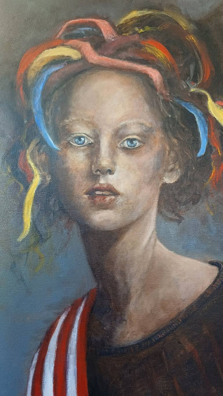 Original Figurative Women Painting by Regine Kuschke