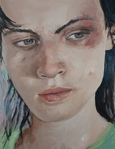 Original Figurative Women Paintings by Regine Kuschke