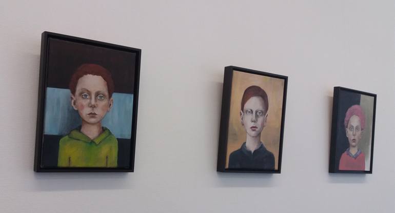 Original Figurative Children Painting by Regine Kuschke