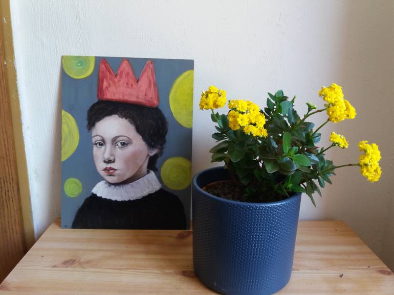 Original Figurative People Painting by Regine Kuschke